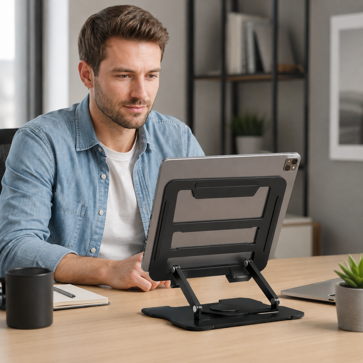 π€ Desk Essential | Metal Tablet Stand | Flexible Viewing Upgrade