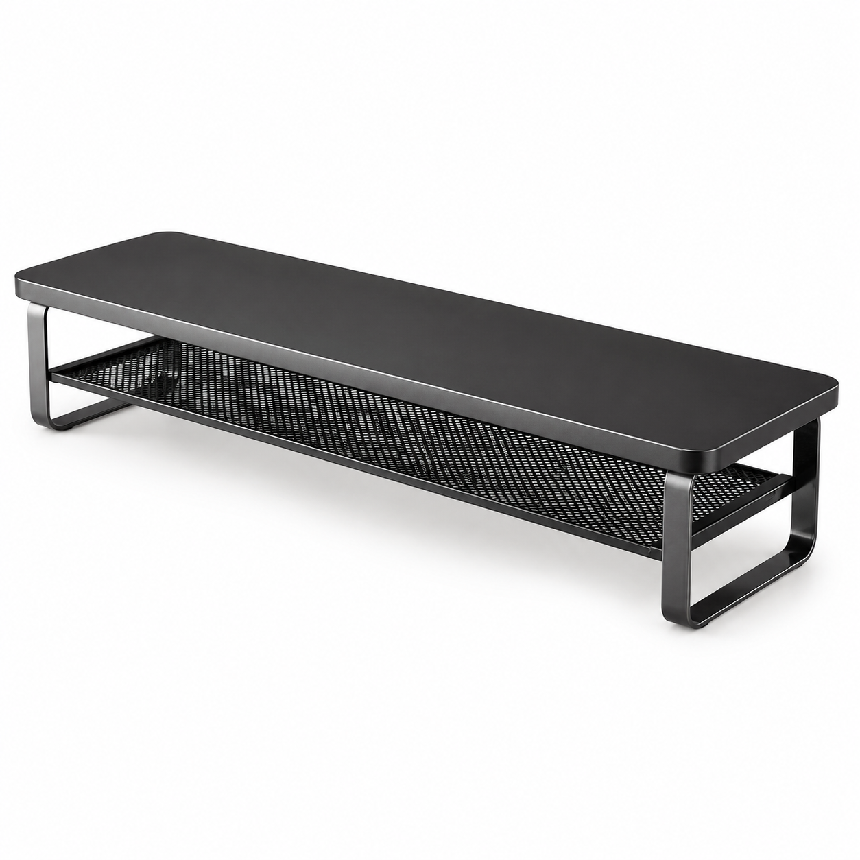 🖤 Desk Essential | Metal Mesh Computer Riser | Sleek Workspace Upgrade