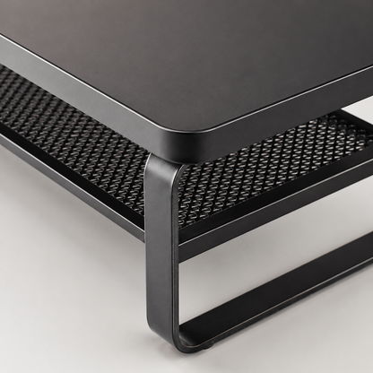 🖤 Desk Essential | Metal Mesh Computer Riser | Sleek Workspace Upgrade