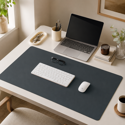 🖤 Workspace Essential | Premium Leather Desk Mat | Minimal Office Upgrade