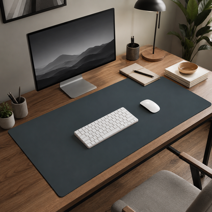 🖤 Workspace Essential | Premium Leather Desk Mat | Minimal Office Upgrade