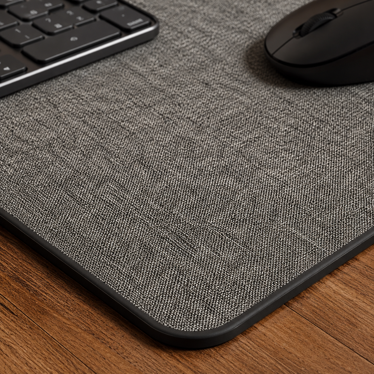 🌿 Workspace Essential | Linen Texture Desk Mat | Cozy Office Upgrade