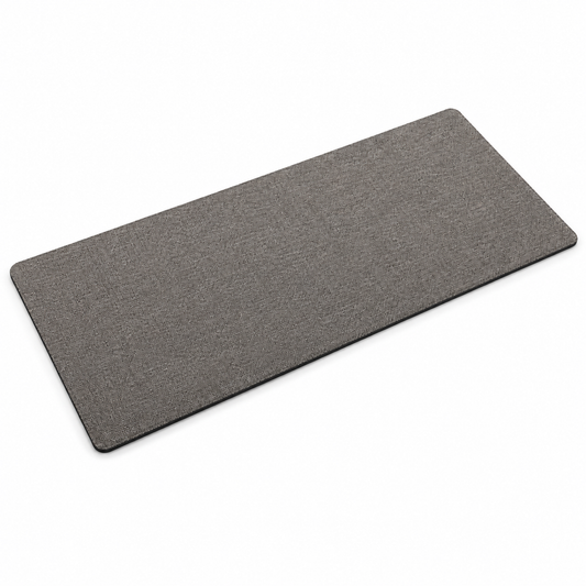 🌿 Workspace Essential | Linen Texture Desk Mat | Cozy Office Upgrade