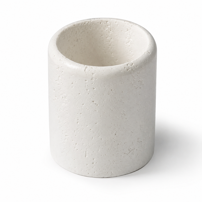 🤍 Gift-Worthy | Stone Texture Desk Decor | Minimal Pencil Holder Charm