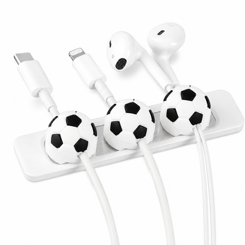 ⚽ Soccer Cable Organizer | Playful Desk Cord Holder