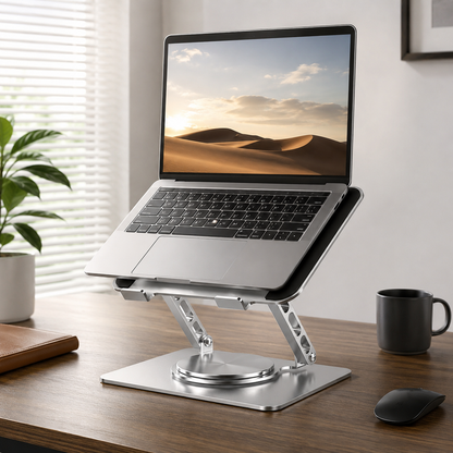 💻 Adjustable Laptop Stand | Foldable Metal Riser