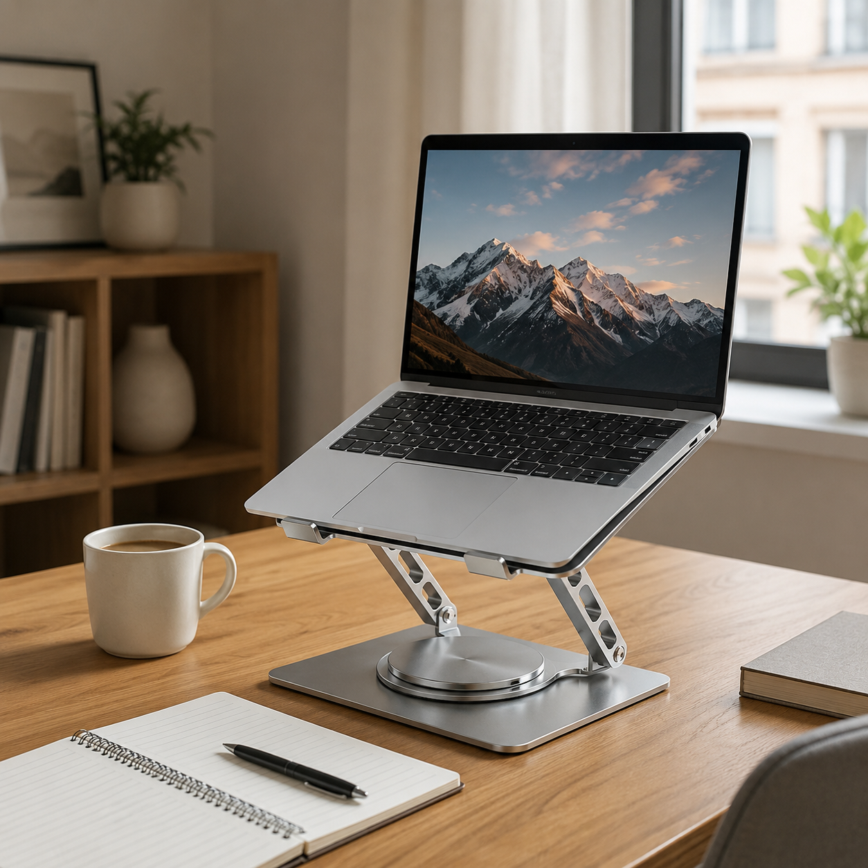 💻 Adjustable Laptop Stand | Foldable Metal Riser