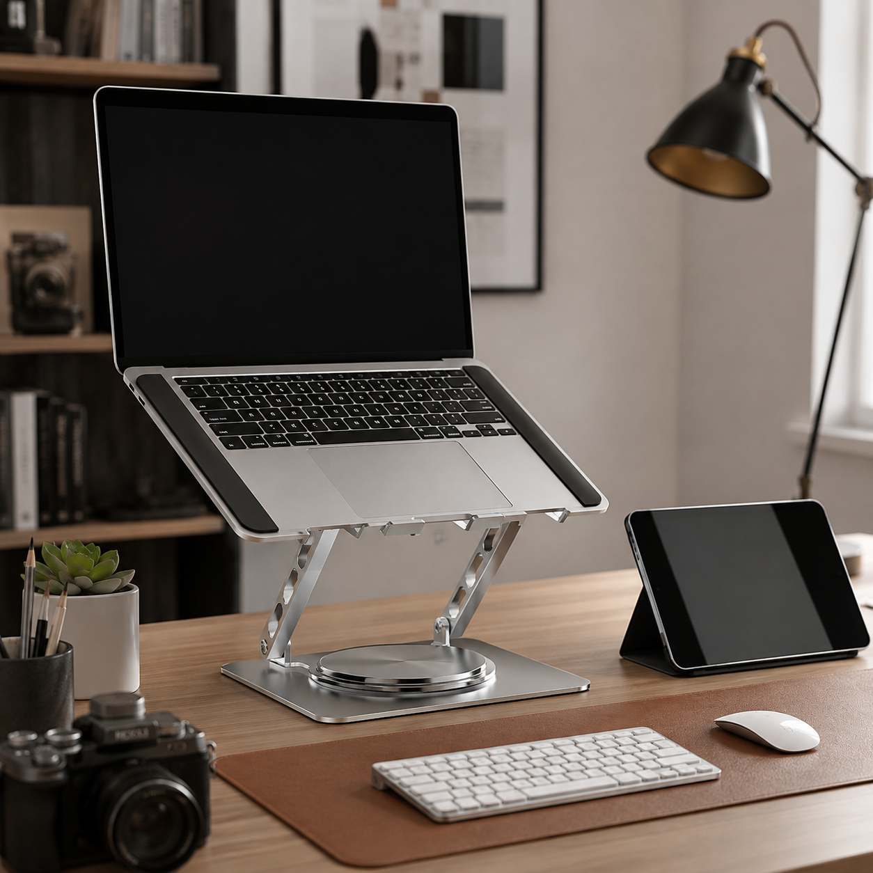 💻 Adjustable Laptop Stand | Foldable Metal Riser