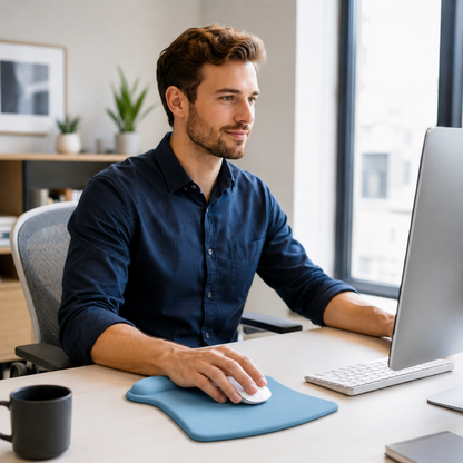 🖱️ Ergonomic Mouse Pad | Cushioned Wrist Support