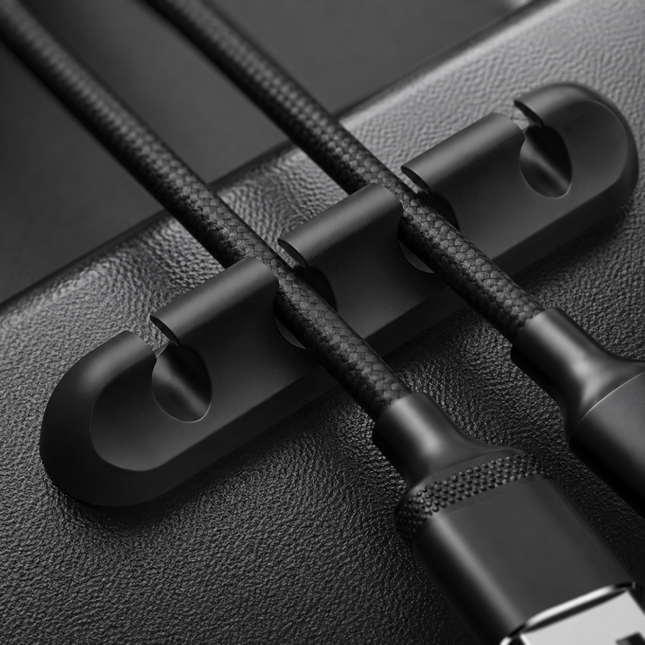 🔌 6-Slot Cable Organizer | Desktop Cord Holder