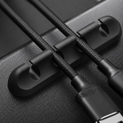🔌 6-Slot Cable Organizer | Desktop Cord Holder