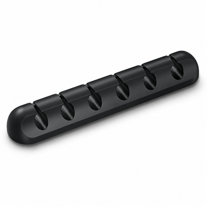 🔌 6-Slot Cable Organizer | Desktop Cord Holder