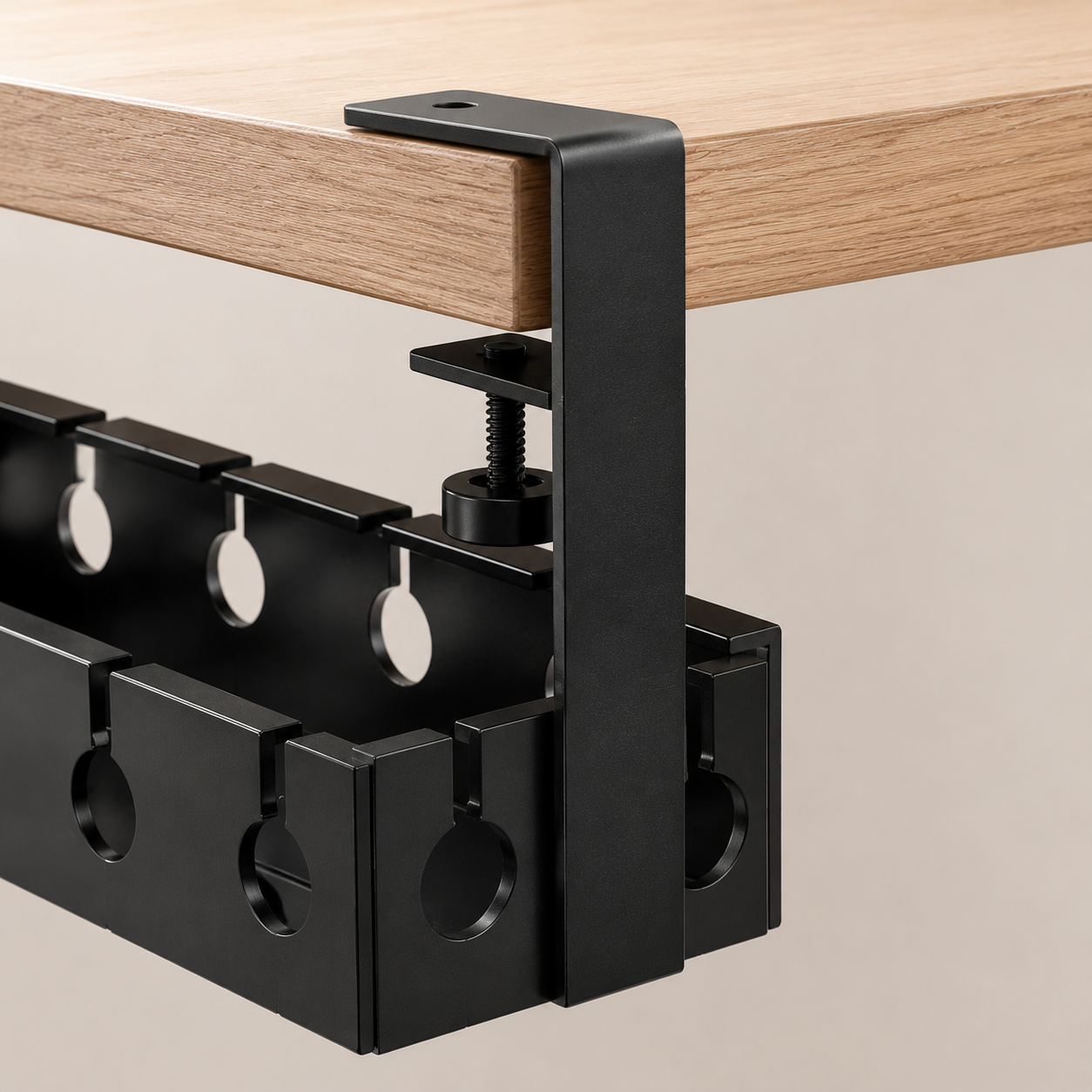 ✨ Cable Management Tray | Metal Desk Organizer | Home Office Setup | Sleek Space-Saving Design