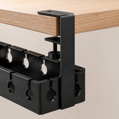 ✨ Cable Management Tray | Metal Desk Organizer | Home Office Setup | Sleek Space-Saving Design