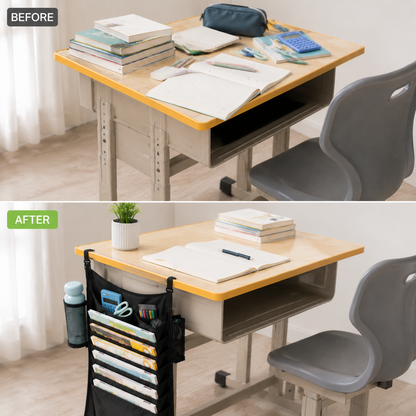 ✨ Desk Organizer | Durable Fabric Storage | Study Room & Office Use | Smart Space-Saving Design