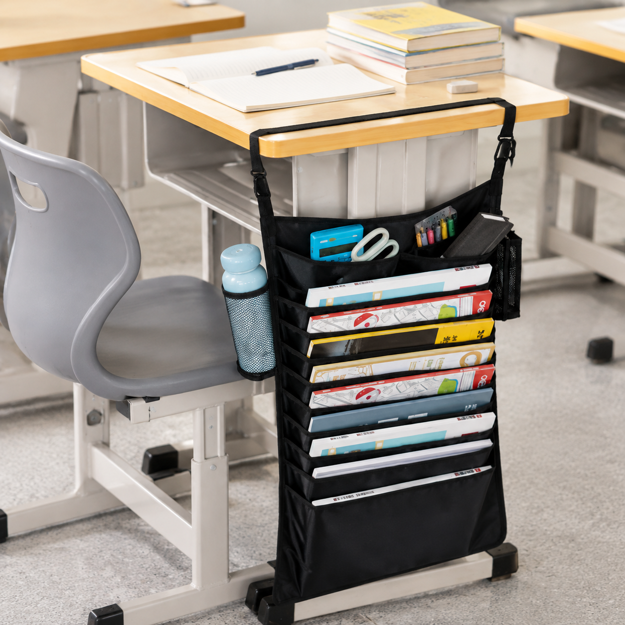 ✨ Desk Organizer | Durable Fabric Storage | Study Room & Office Use | Smart Space-Saving Design