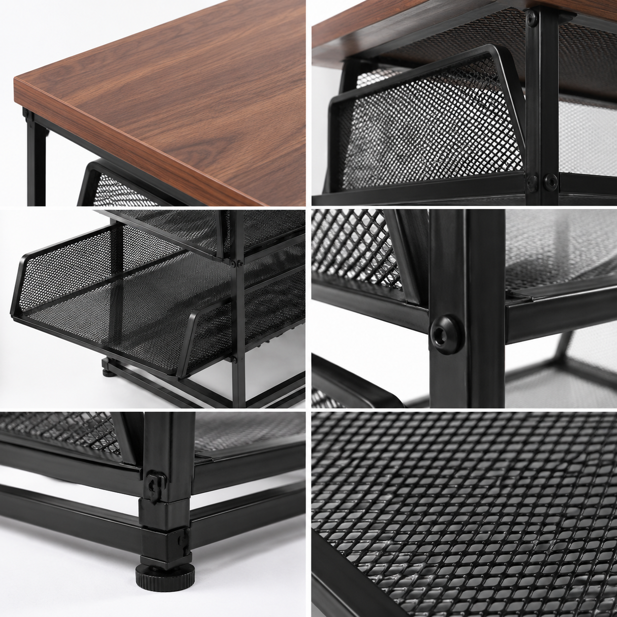 ✨ Document Organizer | Metal Mesh Storage | Office Desk & Home Workspace | Modern Industrial Elegance