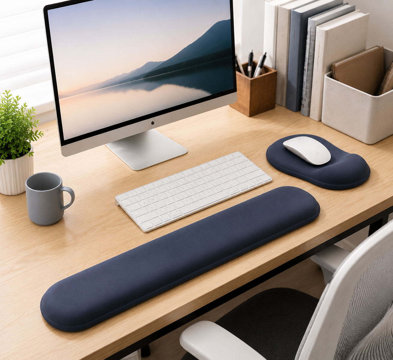 ✨ Wrist Rest Pad | Soft Memory Foam Material | Gaming Desk & Office Setup | Ergonomic Comfort Design
