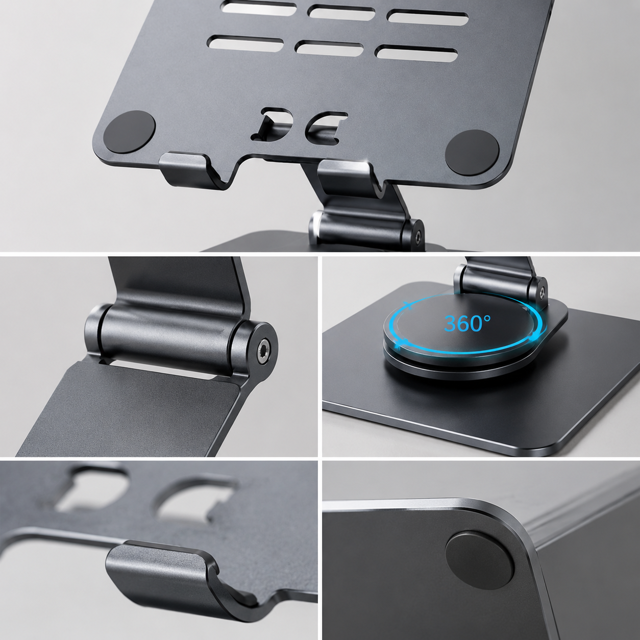🖥️ Adjustable Tablet Stand | Aluminum Alloy Structure | Office Desk & Home Setup | Minimal Modern Design