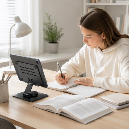 🖥️ Adjustable Tablet Stand | Aluminum Alloy Structure | Office Desk & Home Setup | Minimal Modern Design