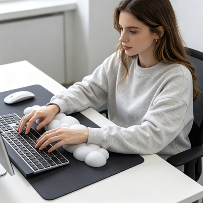 ☁️ Cloud Wrist Rest Set | Keyboard & Mouse Support