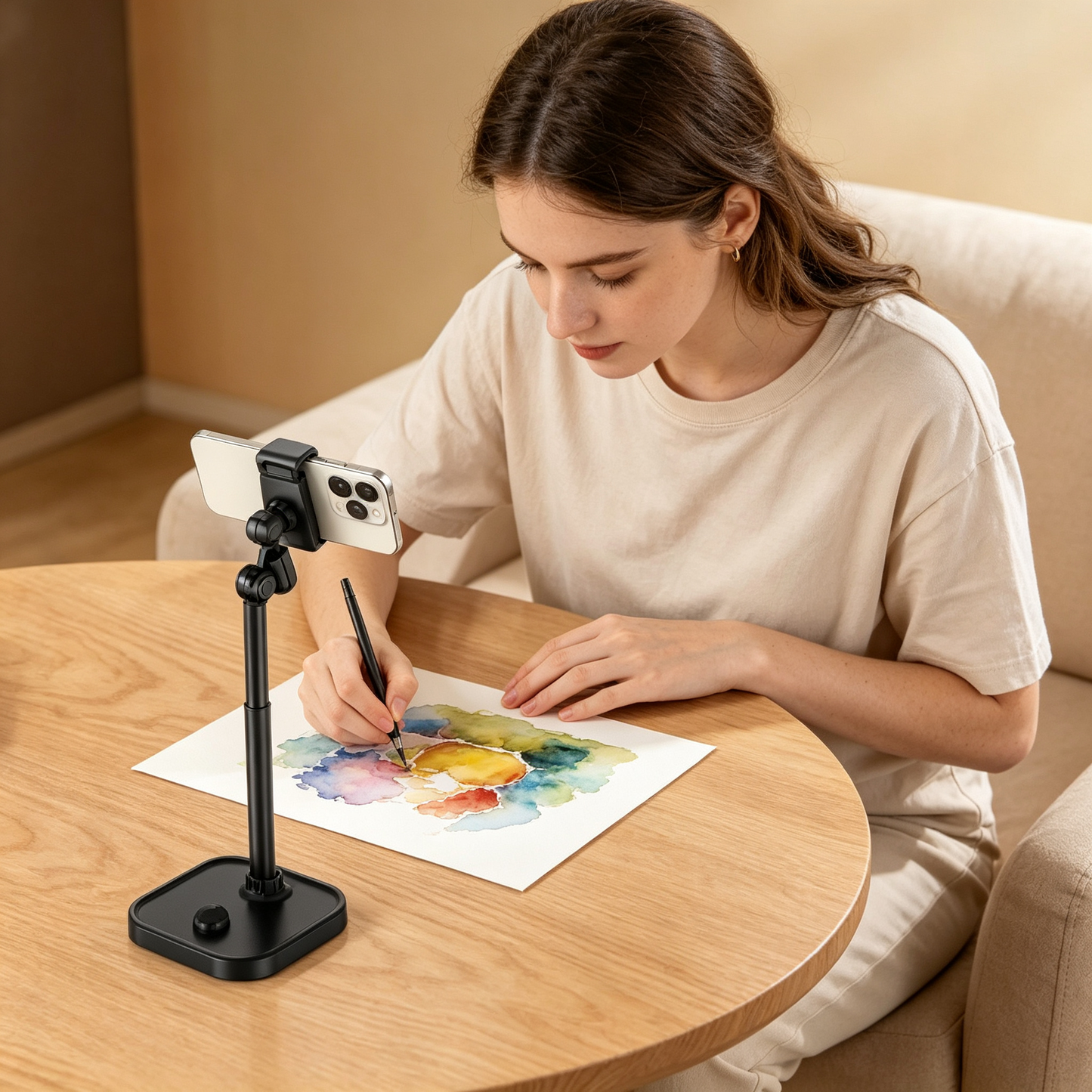 📱 Adjustable Phone Stand | Desktop Mobile Holder