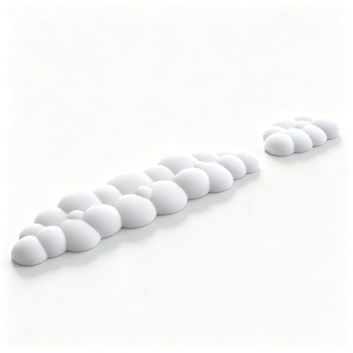 ☁️ Cloud Wrist Rest Set | Keyboard & Mouse Support